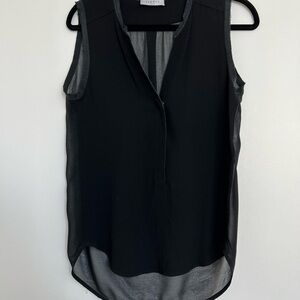 Sandro Black Sleeveless Top